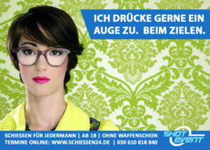Auge zu beim Schießen für jedermann